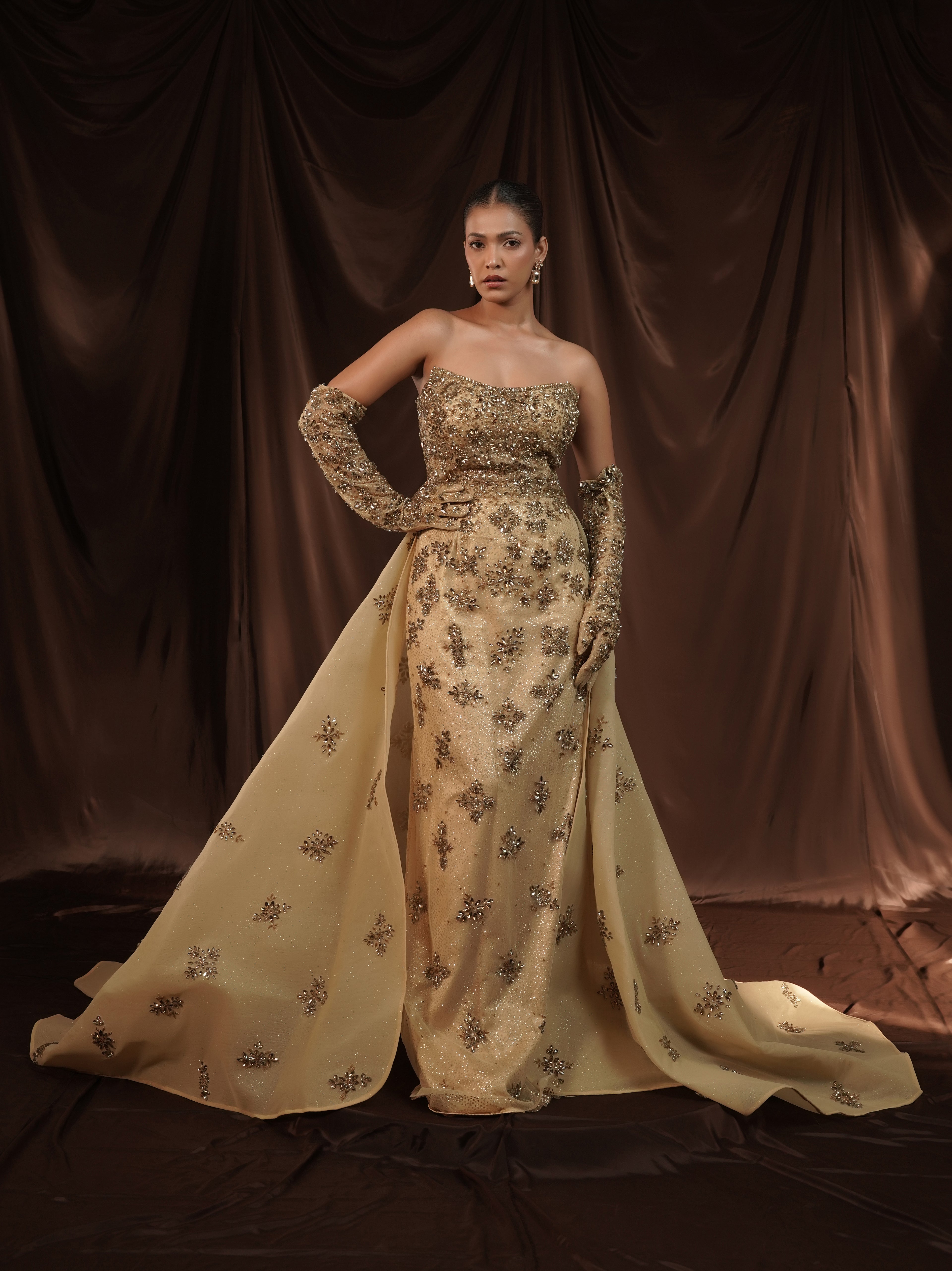 Champagne Crystal Enchantress Gown