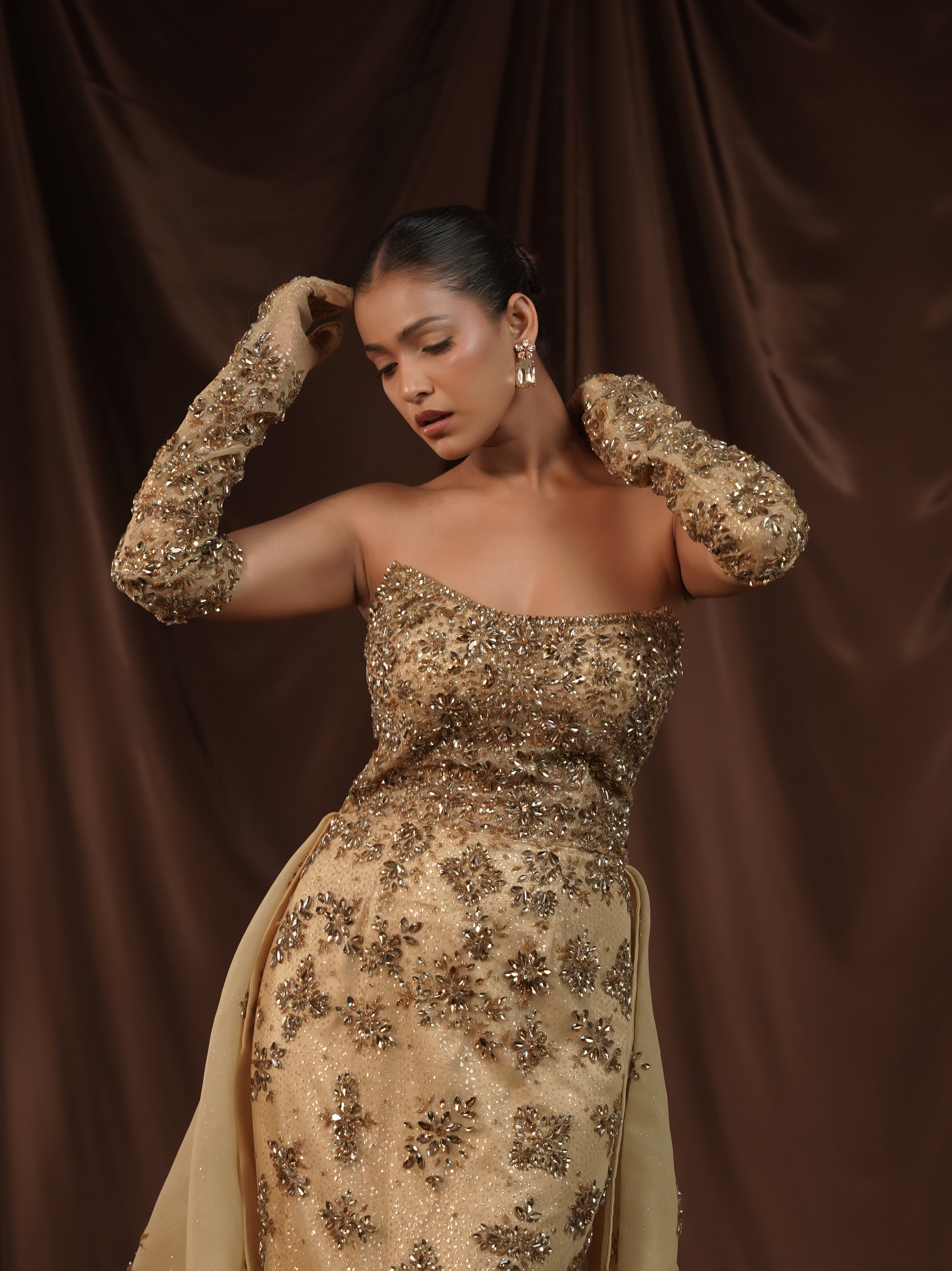 Champagne Crystal Enchantress Gown