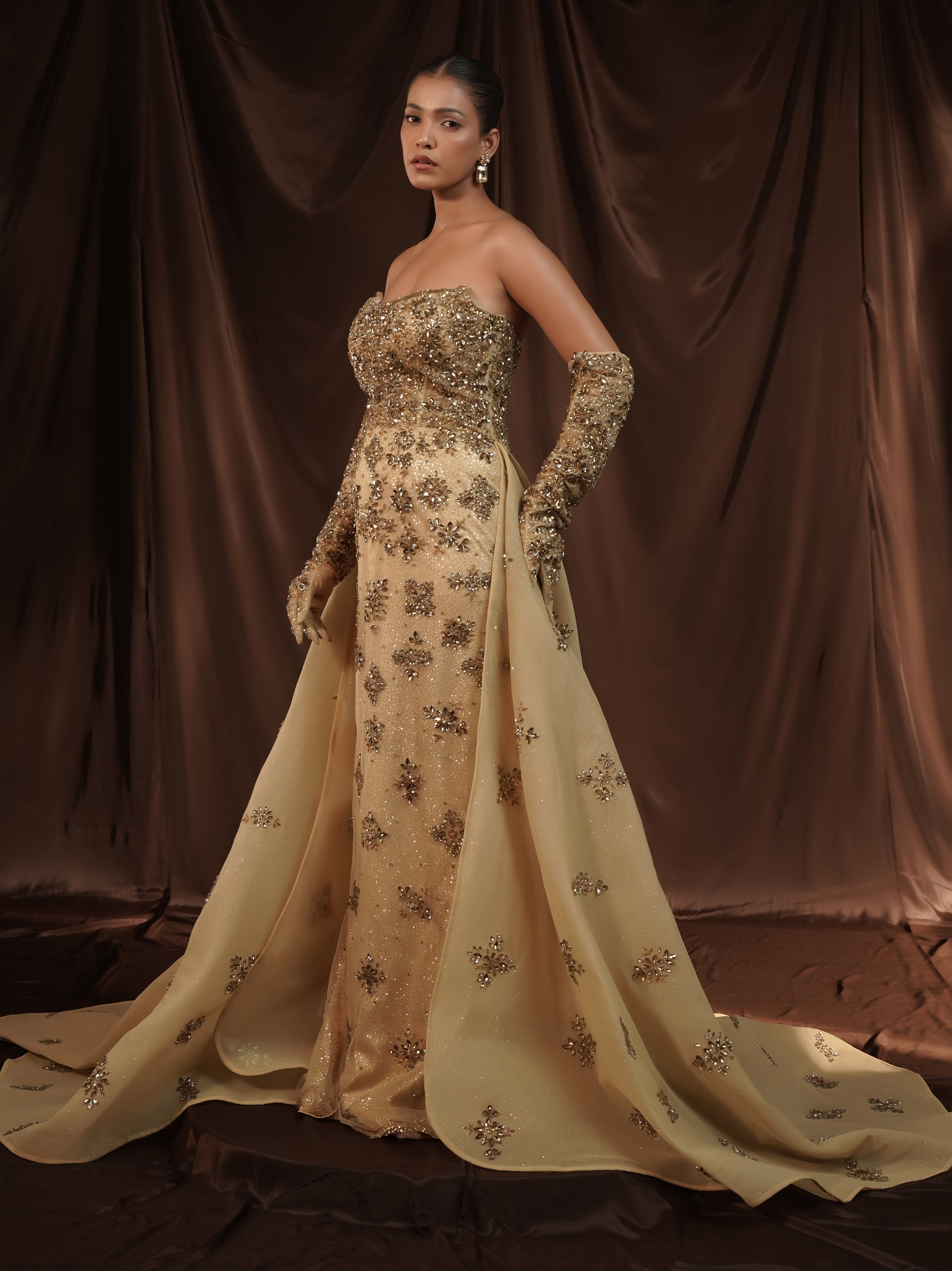 Champagne Crystal Enchantress Gown