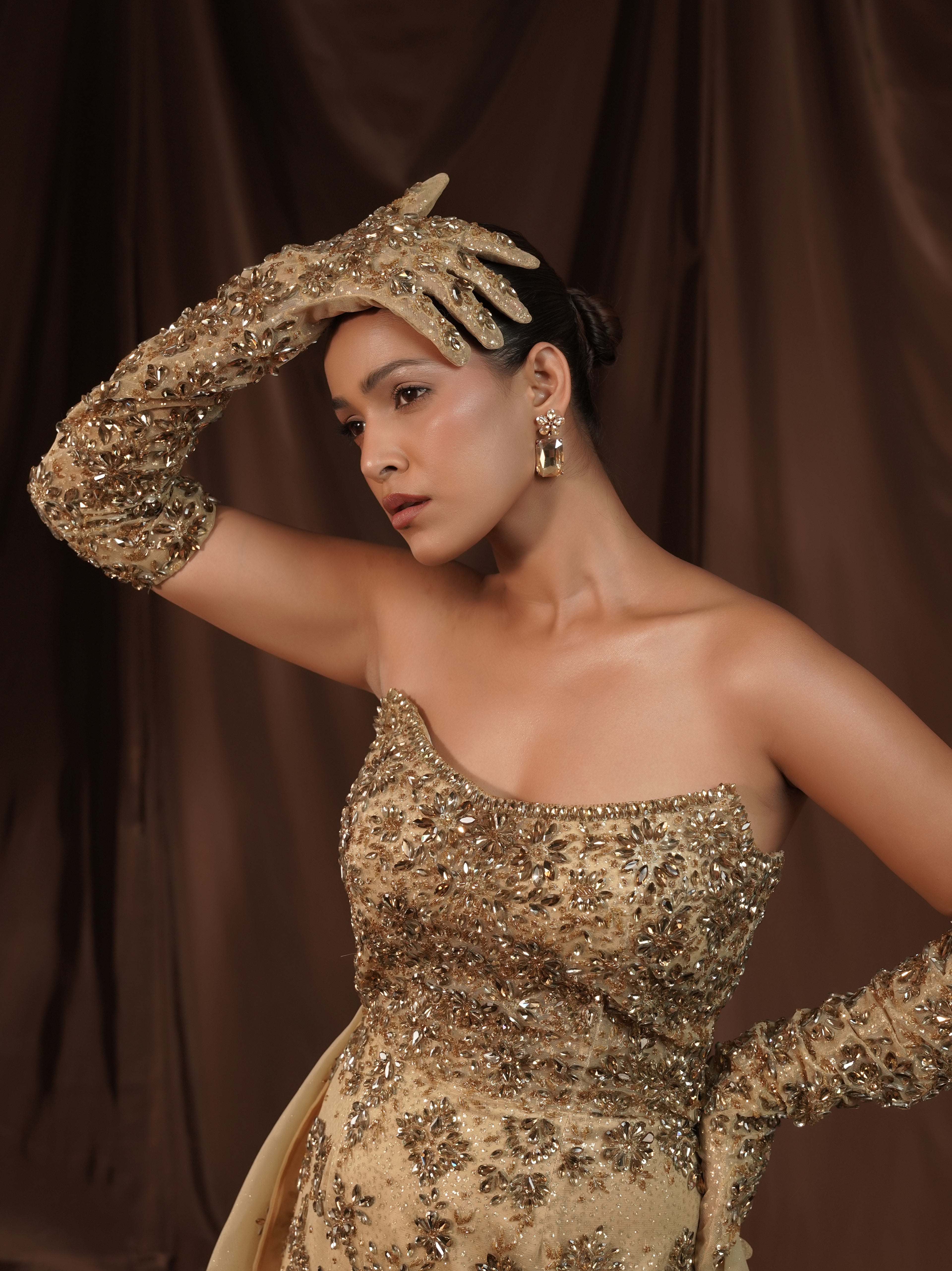 Champagne Crystal Enchantress Gown