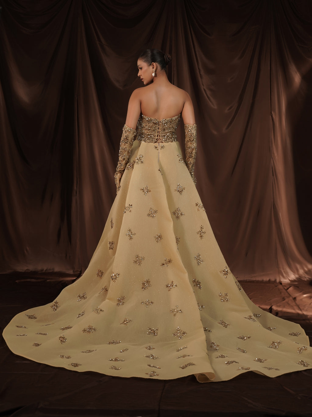 Champagne Crystal Enchantress Gown