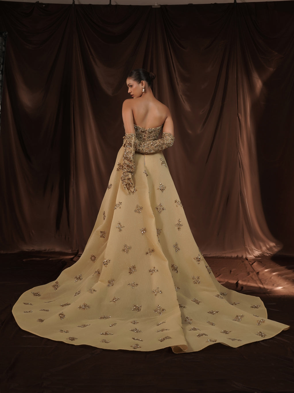 Champagne Crystal Enchantress Gown