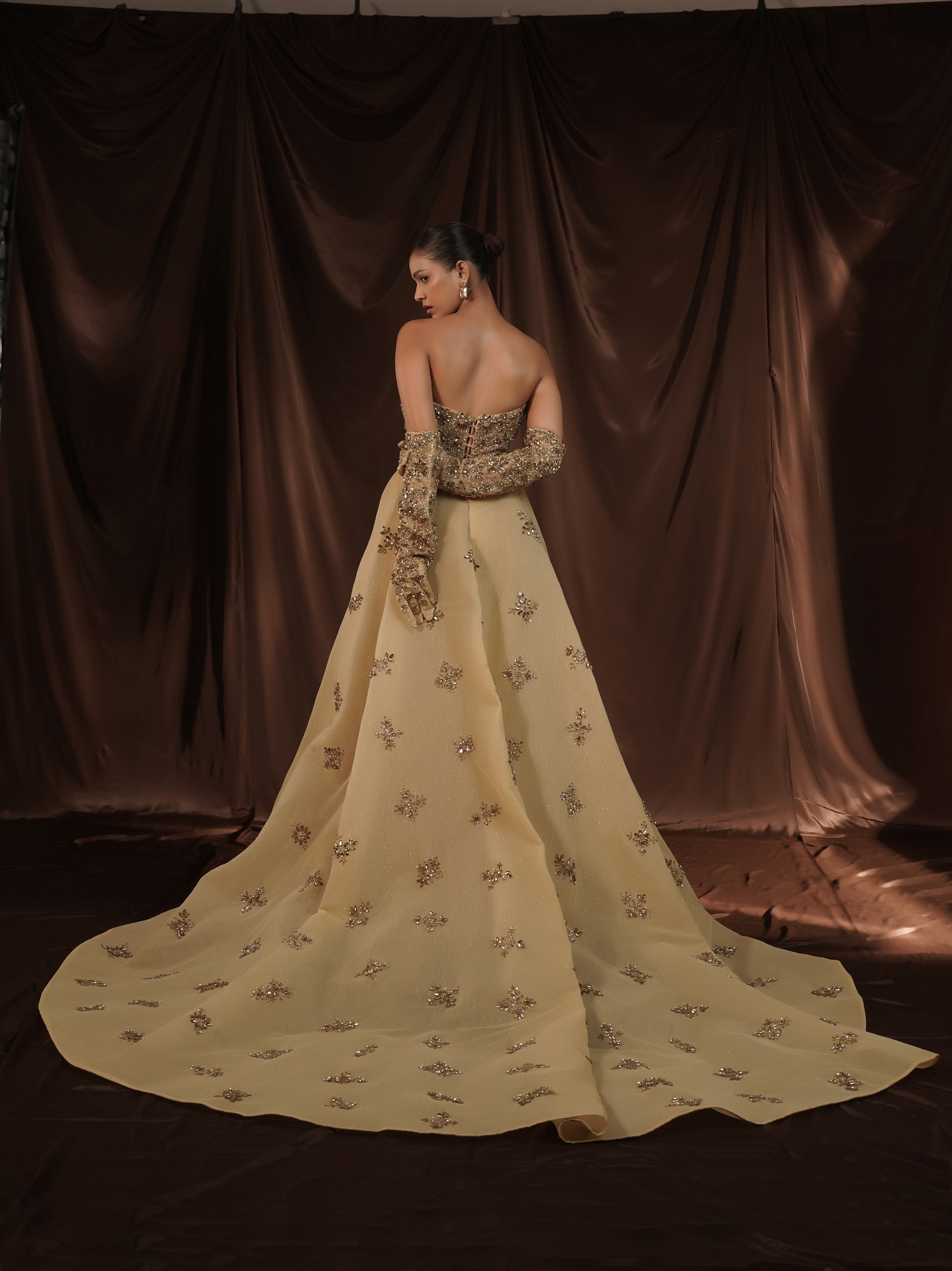 Champagne Crystal Enchantress Gown