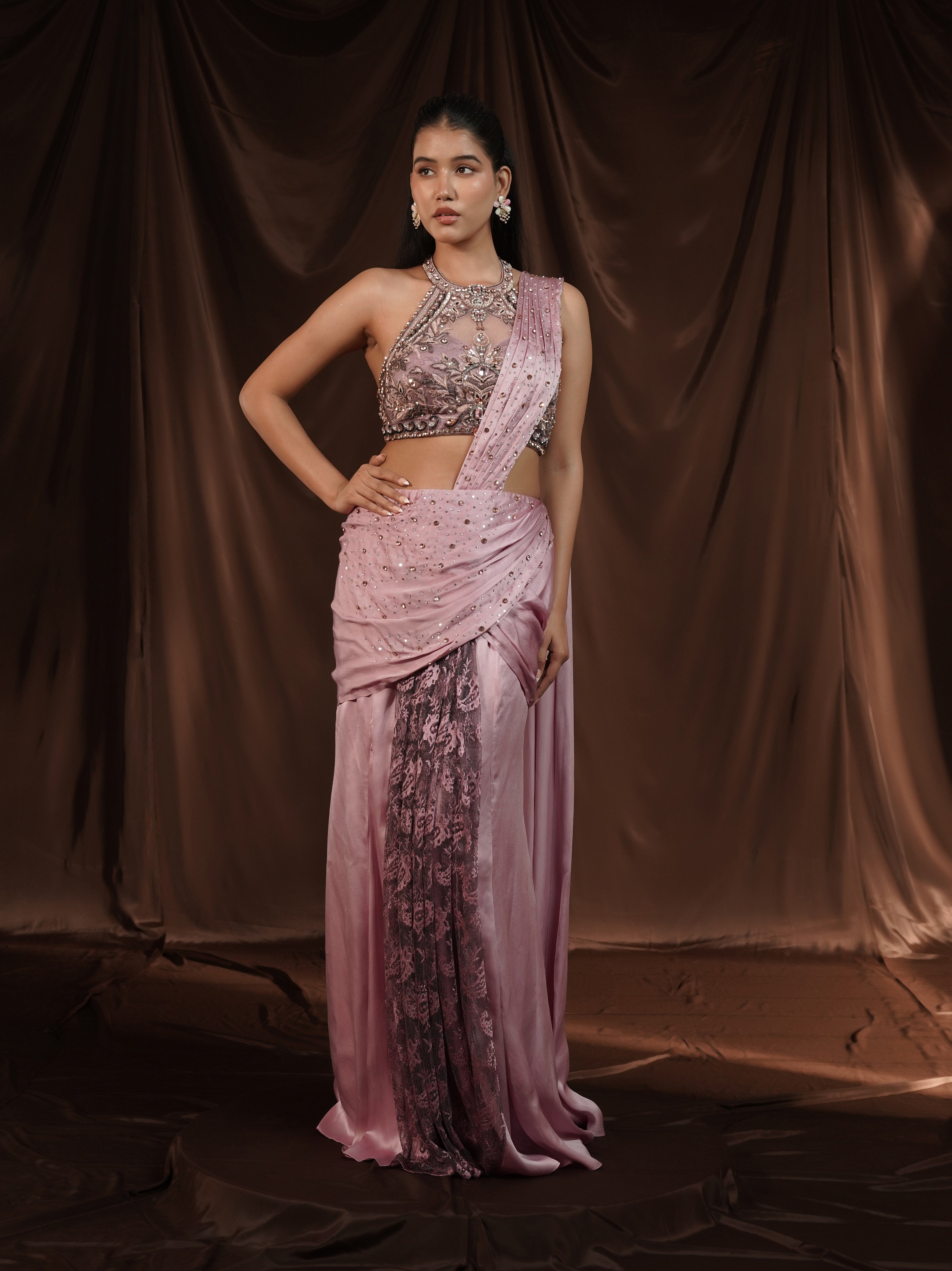 Lylac Drape Saree