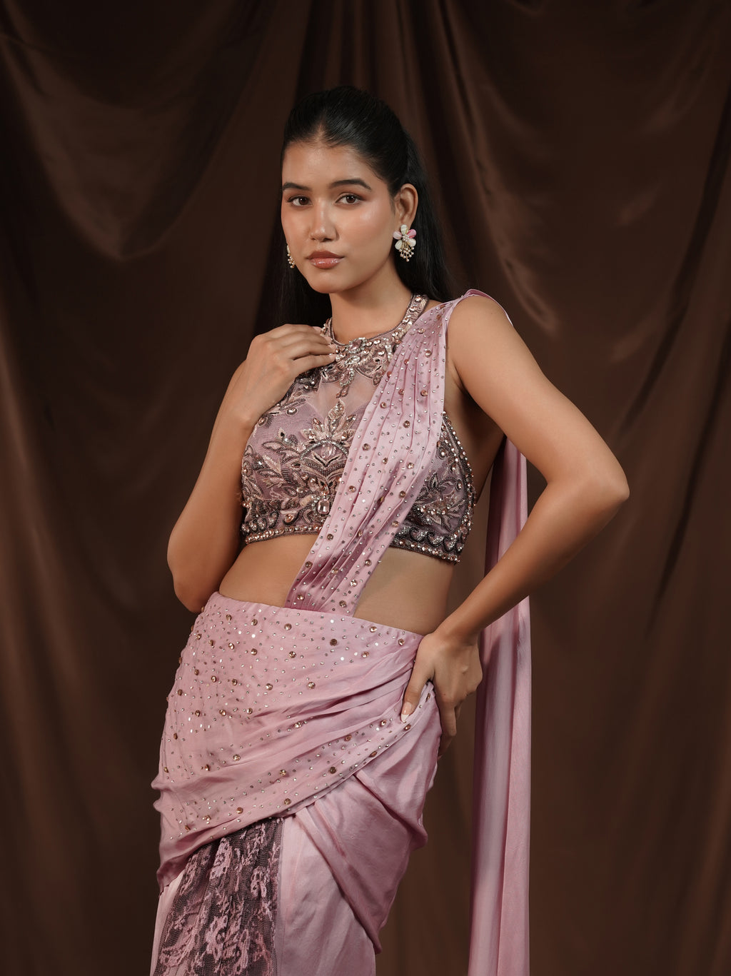 Lylac Drape Saree
