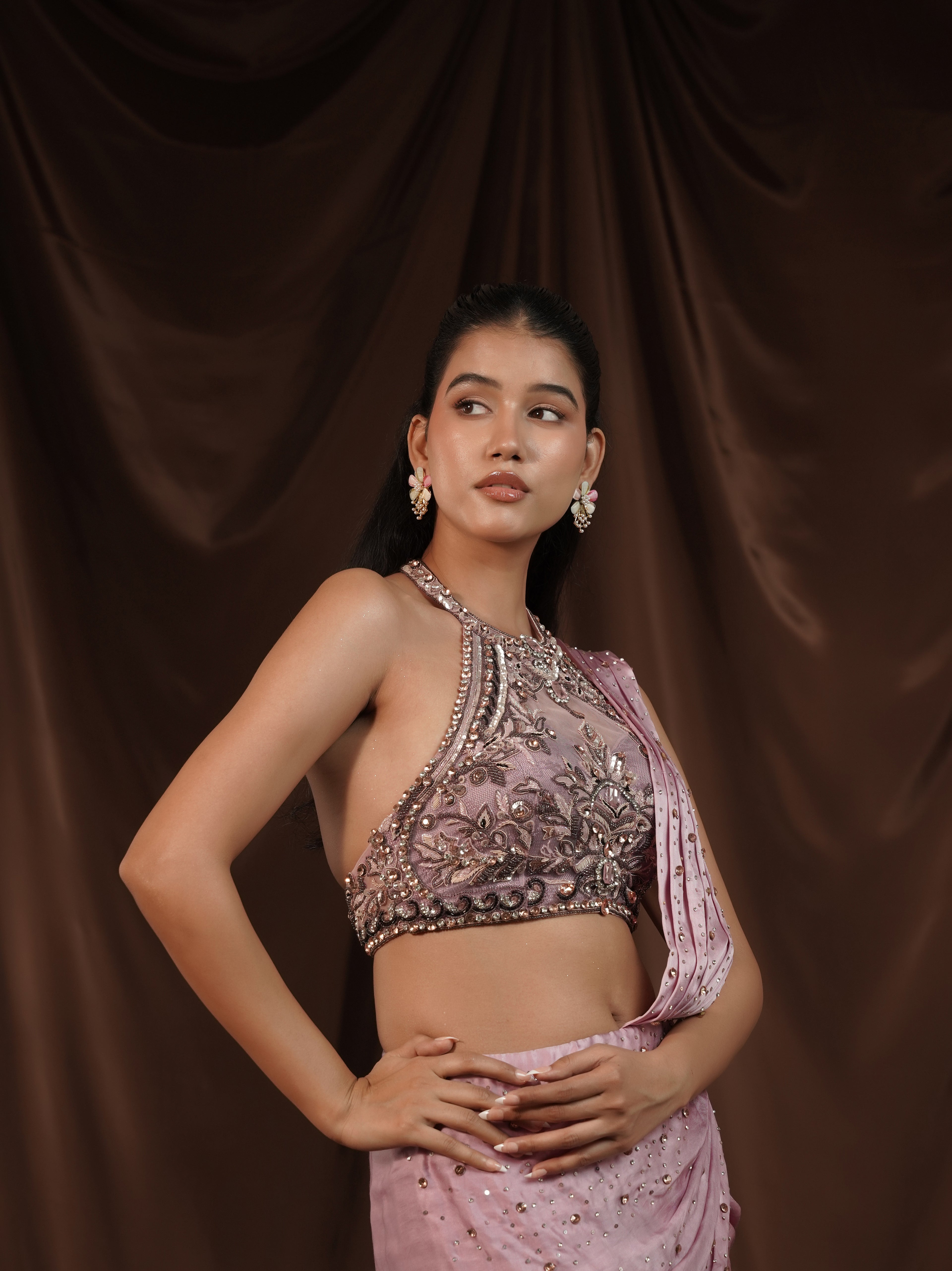Lylac Drape Saree