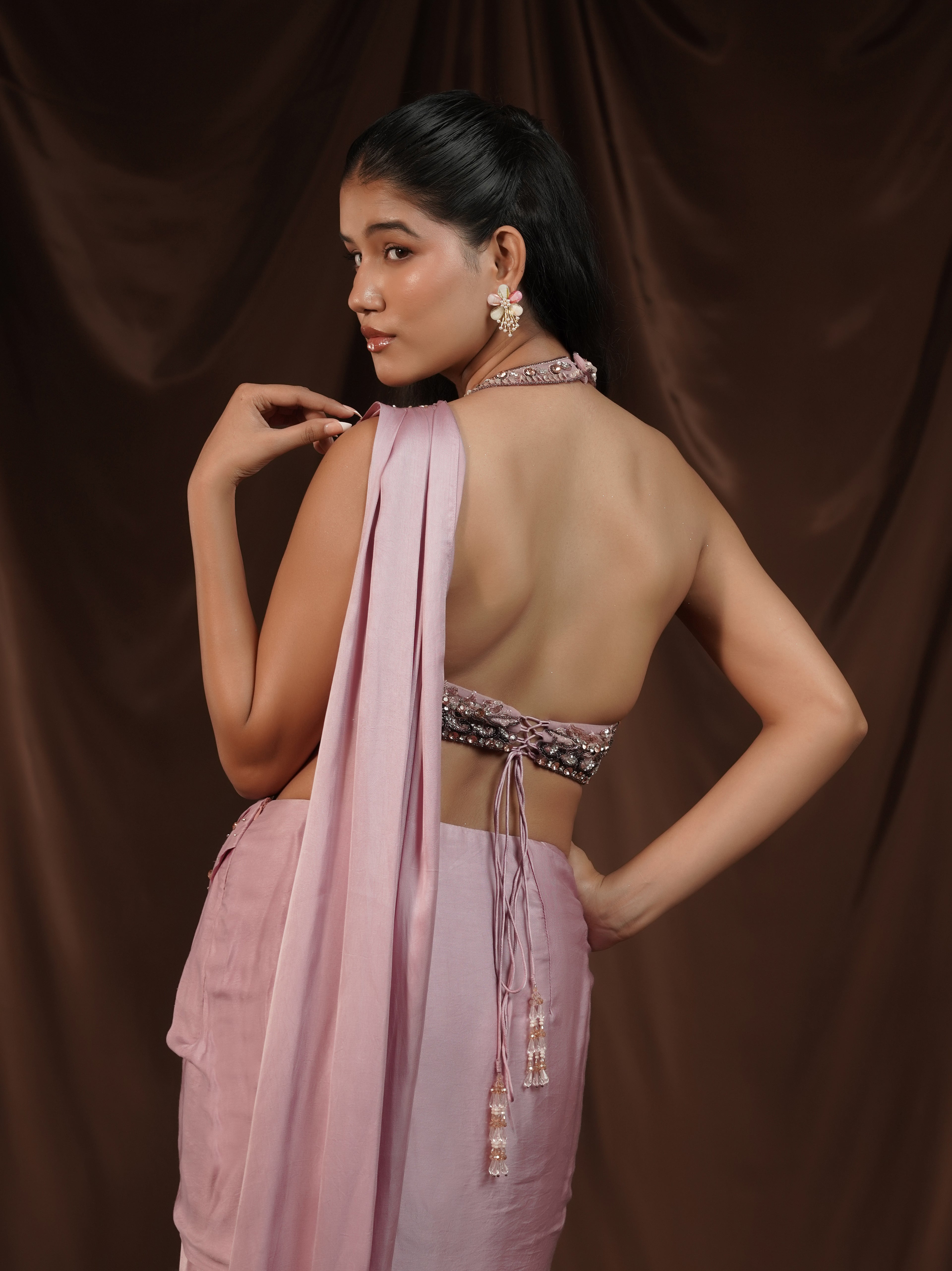 Lylac Drape Saree