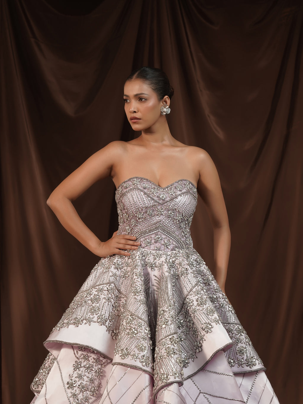 Lylac Crystalized Ball Gown