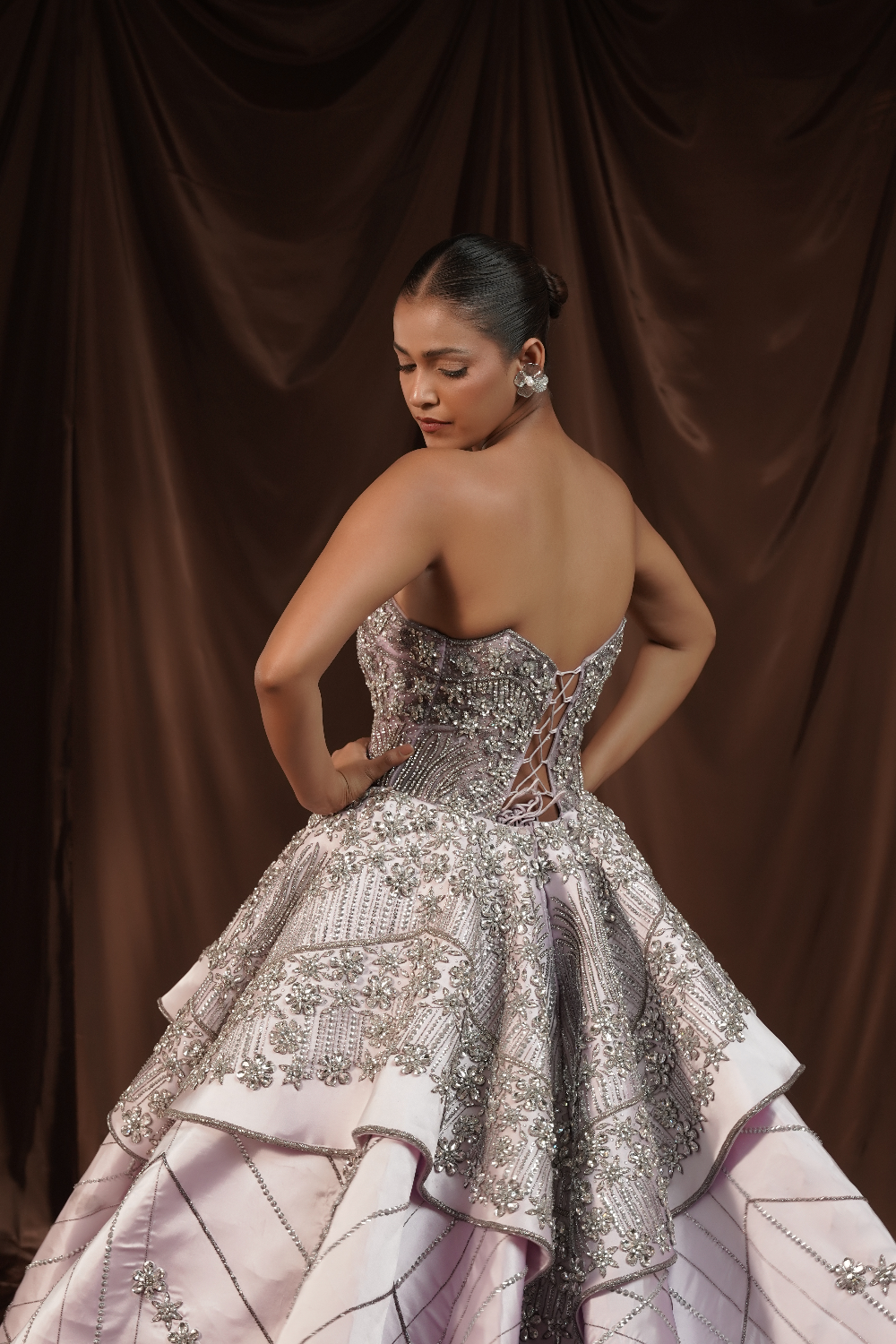 Lylac Crystalized Ball Gown