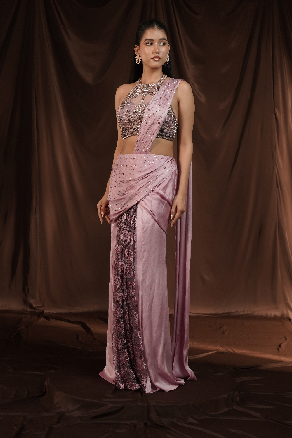 Lylac Drape Saree