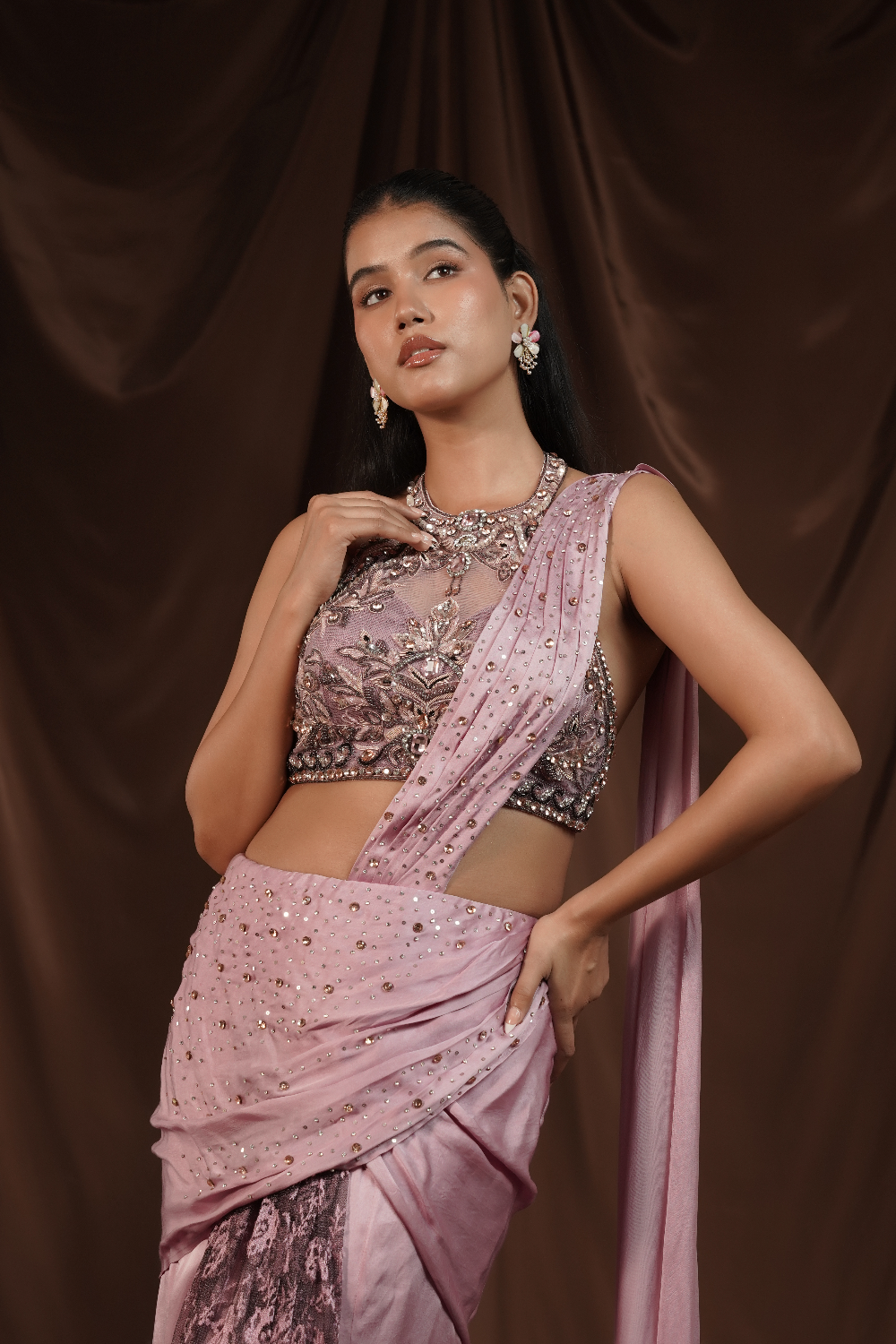 Lylac Drape Saree